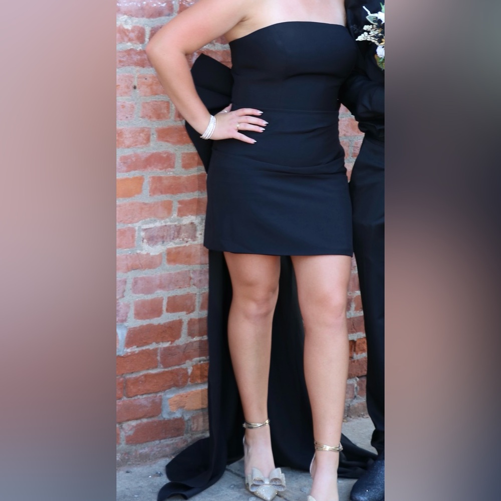 Black Bow Formal Dress Adorable